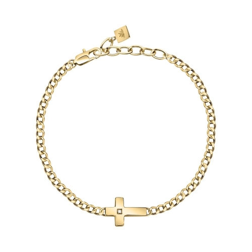 Bracciale MORELLATO uomo Cross acciaio dorato /...
