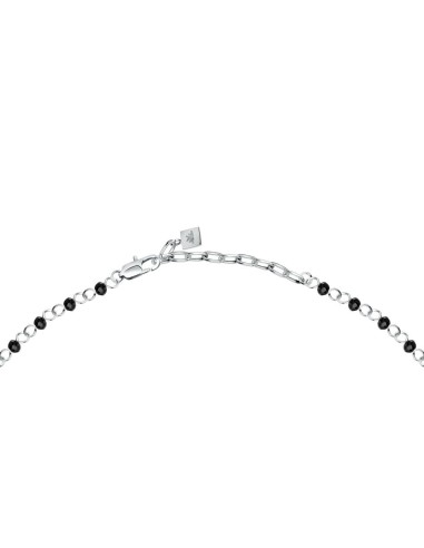 Collana MORELLATO uomo Cross acciaio / nero /...