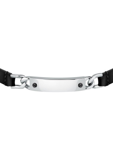 Bracciale MORELLATO uomo Moody pelle nera /...