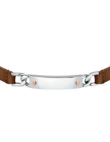 Bracciale  MORELLATO uomo Moody pelle marrone /...