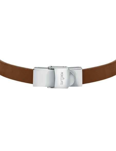 Bracciale  MORELLATO uomo Moody pelle marrone / acciaio