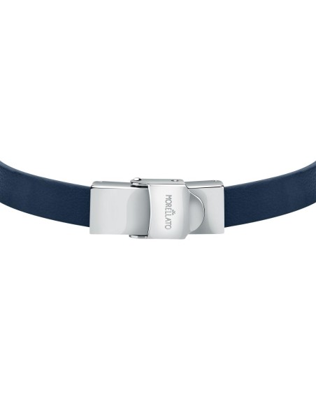 Bracciale MORELLATO uomo Moody pelle blu / acciaio