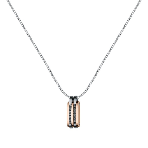 Pendente SECTOR uomo Basic Tag acciaio / oro rosa