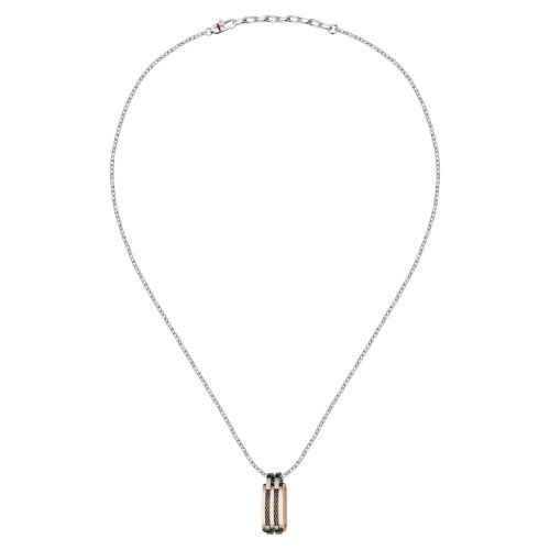 Pendente SECTOR uomo Basic Tag acciaio / oro rosa