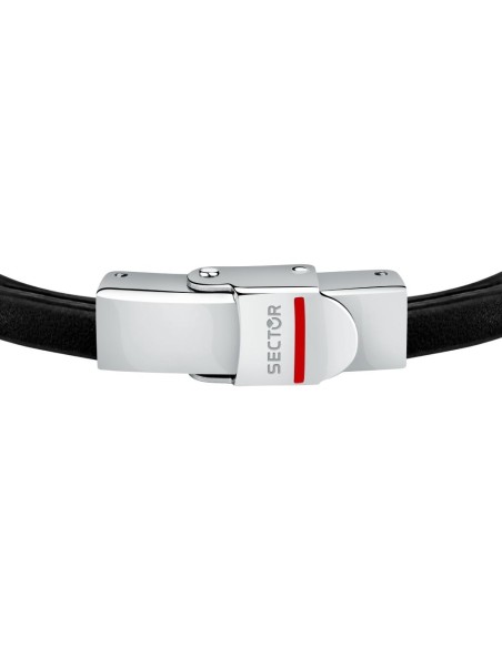 Bracciale SECTOR uomo Bandy pelle nero / acciaio (SZV92)