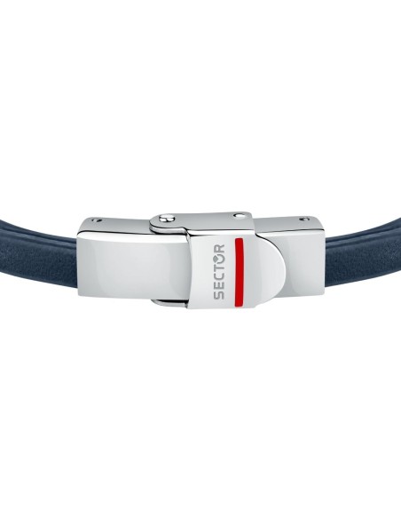 Bracciale SECTOR uomo Bandy pelle blu / acciaio