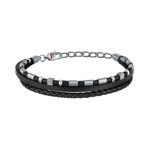 Bracciale SECTOR uomo Bandy pelle nero wood