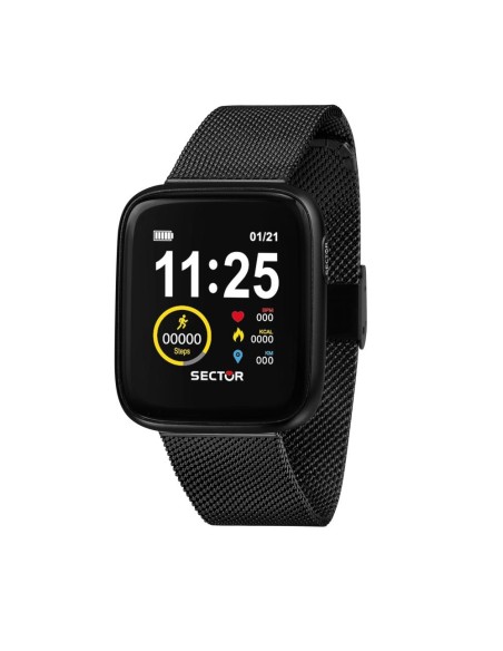 Smartwatch Sector S-04 mesh nero - 40x34 mm