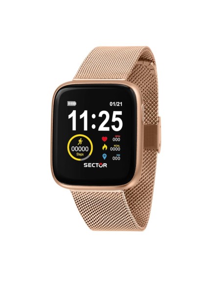 Smartwatch SECTOR S-04 mesh oro rosa - 40x34 mm