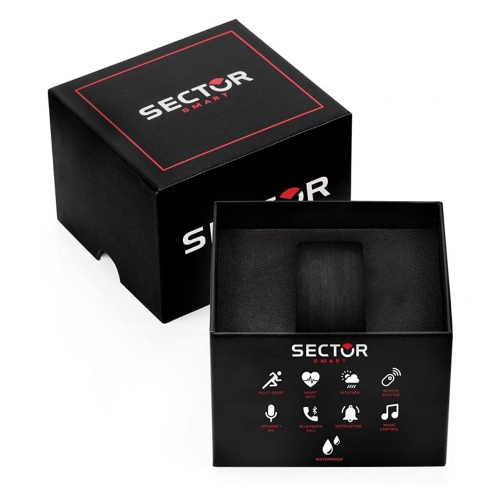 Orologio Sector S-01 smartwatch nylon nero - 46 mm