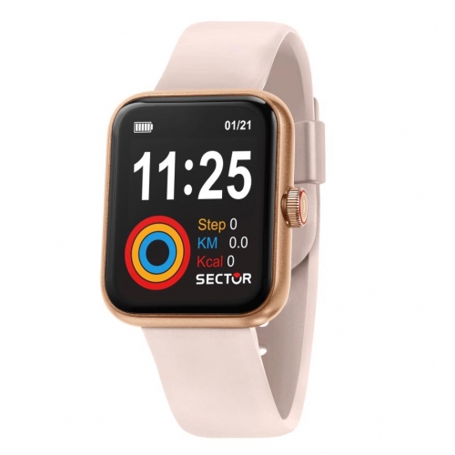 Smartwatch SECTOR S-03 gomma rosa - 43x36 mm