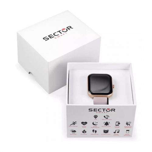 Smartwatch SECTOR S-03 gomma rosa - 43x36 mm