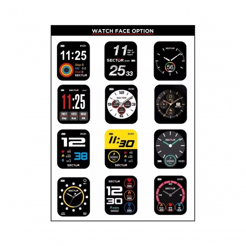 Smartwatch SECTOR S-03 multi funzione mesh argento