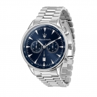Orologio MASERATI uomo Tradizione cronografo acciaio / blu