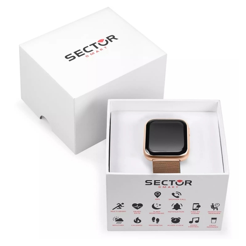 Smartwatch SECTOR S-04 mesh oro rosa - 40x34 mm