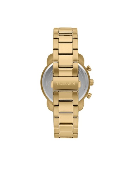 Orologio TRUSSARDI uomo T-city multi funzione dorato / grigio