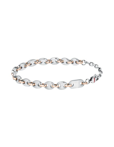 Bracciale SECTOR uomo Marine acciaio / inserto oro rosa