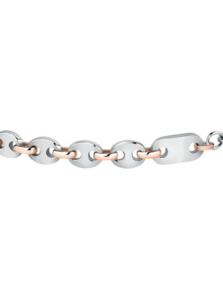 Bracciale SECTOR uomo Marine acciaio / inserto oro rosa