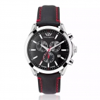 Philip Watch Blaze 41mm chr 6h black dial black strap uomo