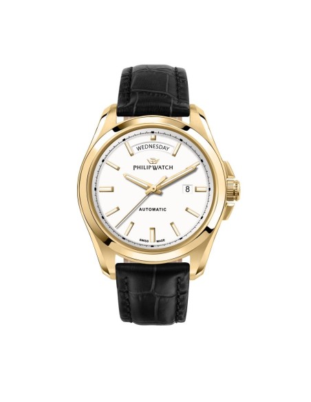Orologio PHILIP WATCH Amalfi Uomo Automatico Pelle Nera / Dorato