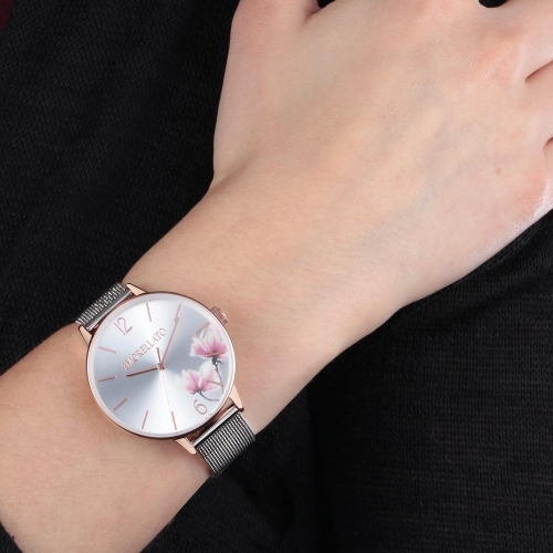 Morellato Ninfa 36mm 3h silver dial mesh ss donna R0153141526
