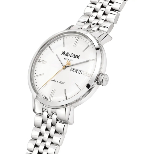 Philip Watch Grand archive 1940 43mm 3h whi dial br s maschile