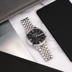 Philip Watch Grand archive 1940 43mm 3h blk dial br s maschile