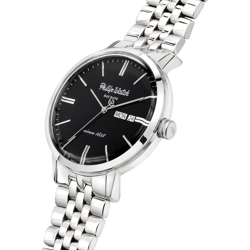 Philip Watch Grand archive 1940 43mm 3h blk dial br s maschile