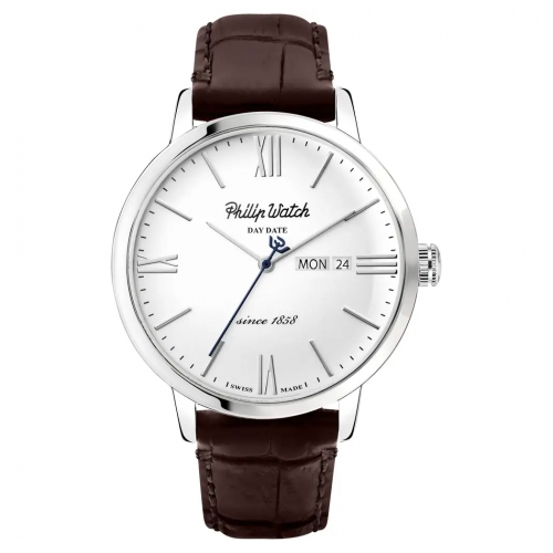 Philip Watch Grand archive 1940 43mm 3h whi dial b st maschile