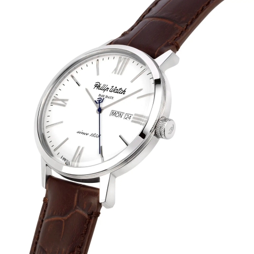 Philip Watch Grand archive 1940 43mm 3h whi dial b st maschile