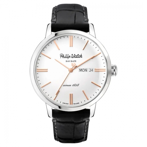 Philip Watch Grand archive 1940 43mm 3h sil dial b st maschile