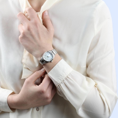 Philip Watch Caribe 3h white mop dial /bracelet donna