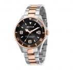 Sector 230 43mm 3h black dial br ss+rg