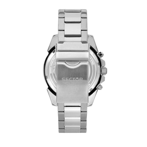 Sector 450 43mm chr silverwht dial br ss