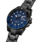 Sector 450 41mm 3h blue dial br black