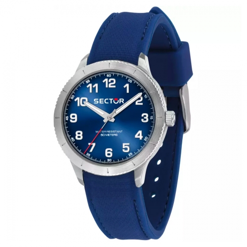 Sector 270 37mm 3h blue dial blue strap