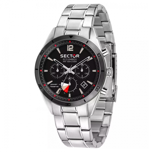 Sector 770 solar 44mm chro black dial br ss maschile R3273616008