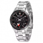 Sector 770 solar 44mm chro black dial br ss maschile R3273616008