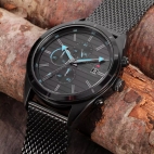 Sector 770 44mm chro black dial mesh br black maschile