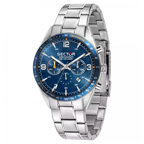 Sector 770 44mm chr blue dial br ss uomo R3273616003
