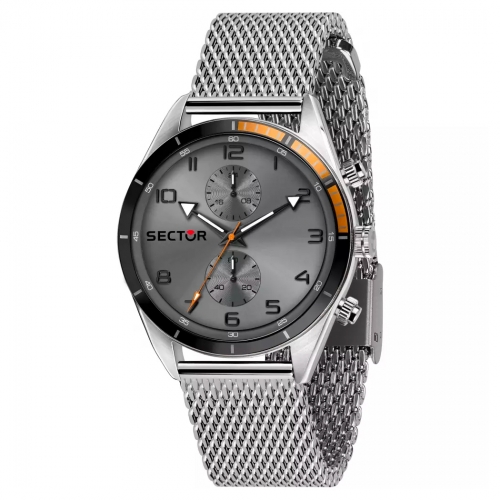Sector 770 44mm mult gun dial mesh br ss maschile R3253516005