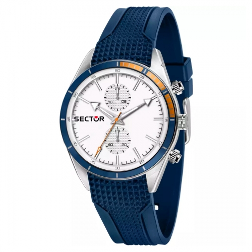 Sector 770 44mm mult white dial blue strap maschile R3251516005