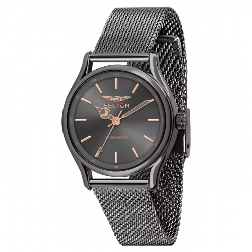 Sector 660 36mm 3h l.gun dial mesh br l.gun femminile