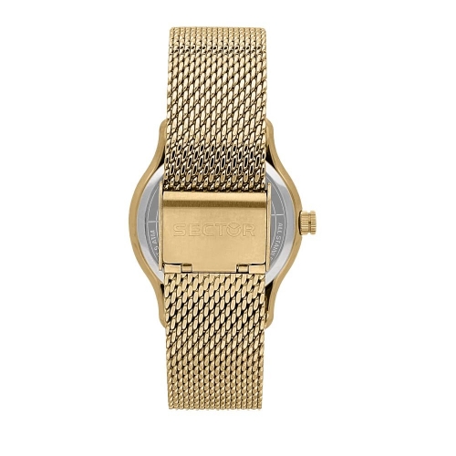 Sector 660 36mm 3h black dial mesh br yg femminile R3253517501