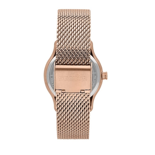 Sector 660 36mm 3h white dial mesh br rg