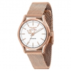 Sector 660 36mm 3h white dial mesh br rg