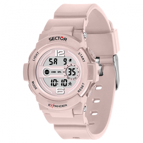 Sector Ex-16 digital l.pink dial l.pink pu st donna R3251525502