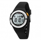 Sector Ex-25 38mm digital black dial blk sil st maschile