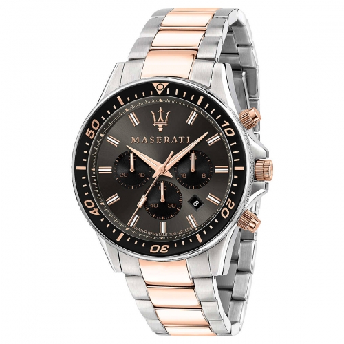 Maserati Sfida 44mm chr gun dial br ss+rg