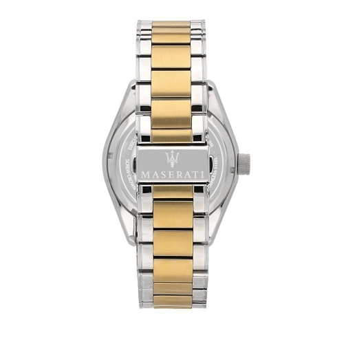 Maserati Traguardo 45mm auto white dial br ss+yg